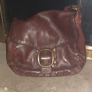 Saddle Bag Leather Coach Purse